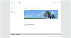 Desktop Screenshot of drhensen.de