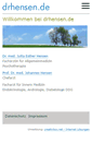 Mobile Screenshot of drhensen.de