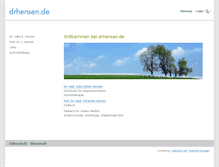 Tablet Screenshot of drhensen.de